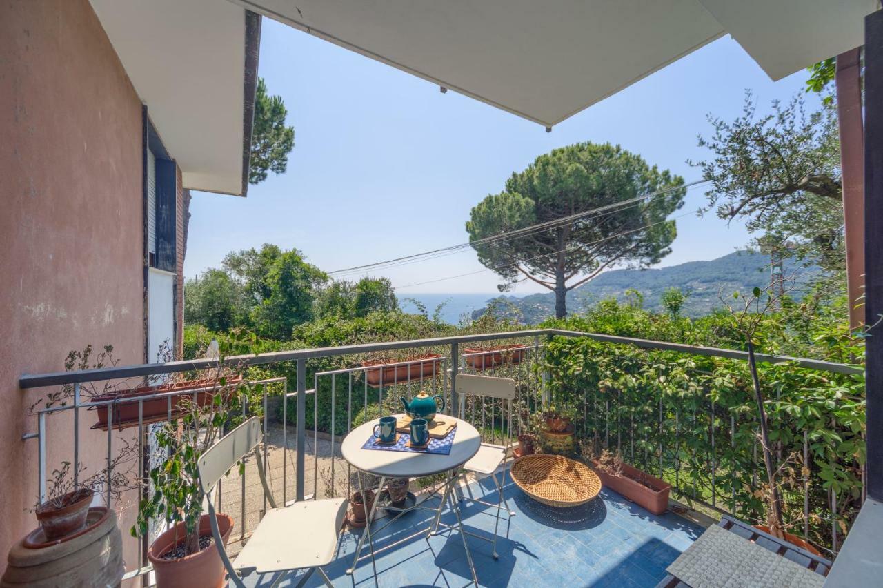 Apartamento Casa Anna Sea View, Pool, Parking & Wifi Rapallo Exterior foto